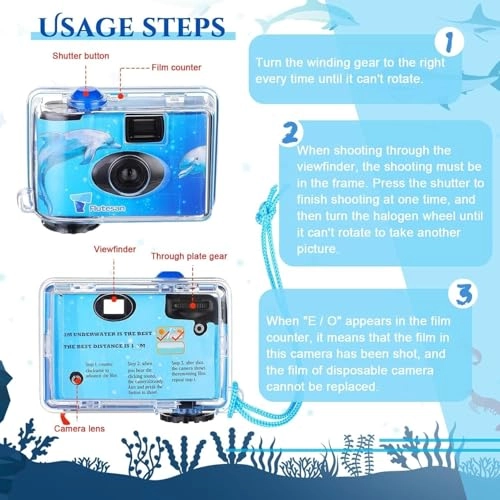 QuickSnap Waterproof - 35mm 27 Exposure + USB Flash Drive - 32 GB + Microfiber Cleaning Cloth