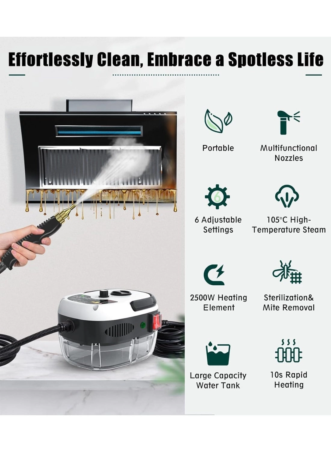 Steam Cleaner - 3BAR 1200ML