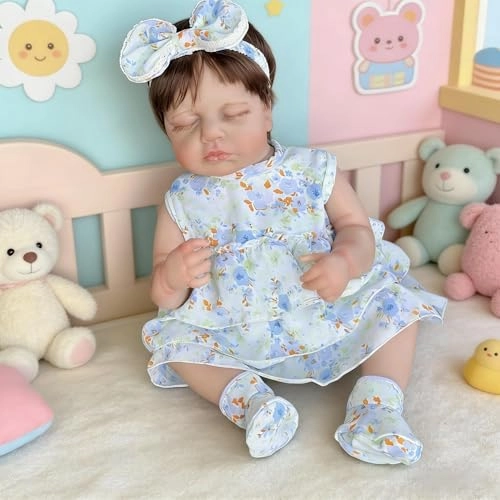 Loulou Reborn Baby Doll - 20 inch Full Body Vinyl Girl Ages 3+