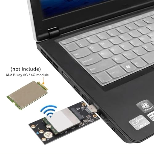 NGFF M.2 Key-B WWAN to USB 3.0 Adapter Riser Card - 3G/4G/5G LTE