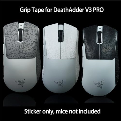 Mouse Grip Tape - Compatible Razer Deathadder V3 Pro CS Blue 0.3 mm