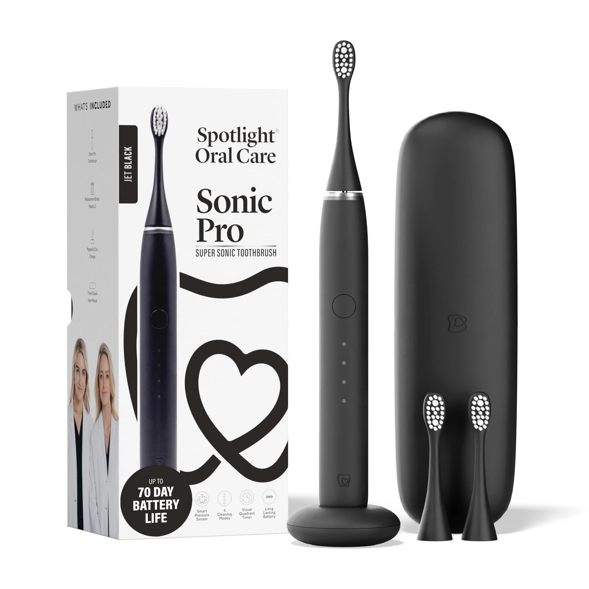 Spotlight Oral Care Sonic Pro - Black 70 Days Battery