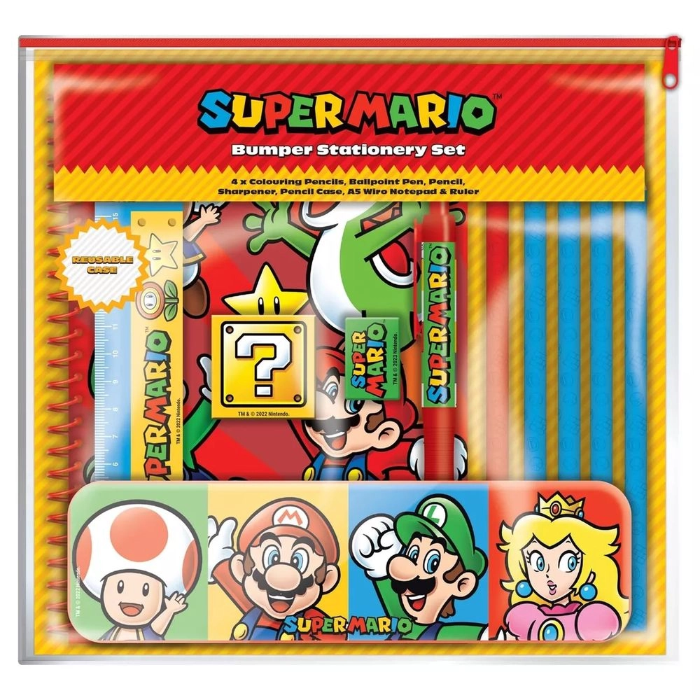 Pyramid International Super Mario Bumper Stationery Set - 11 piece