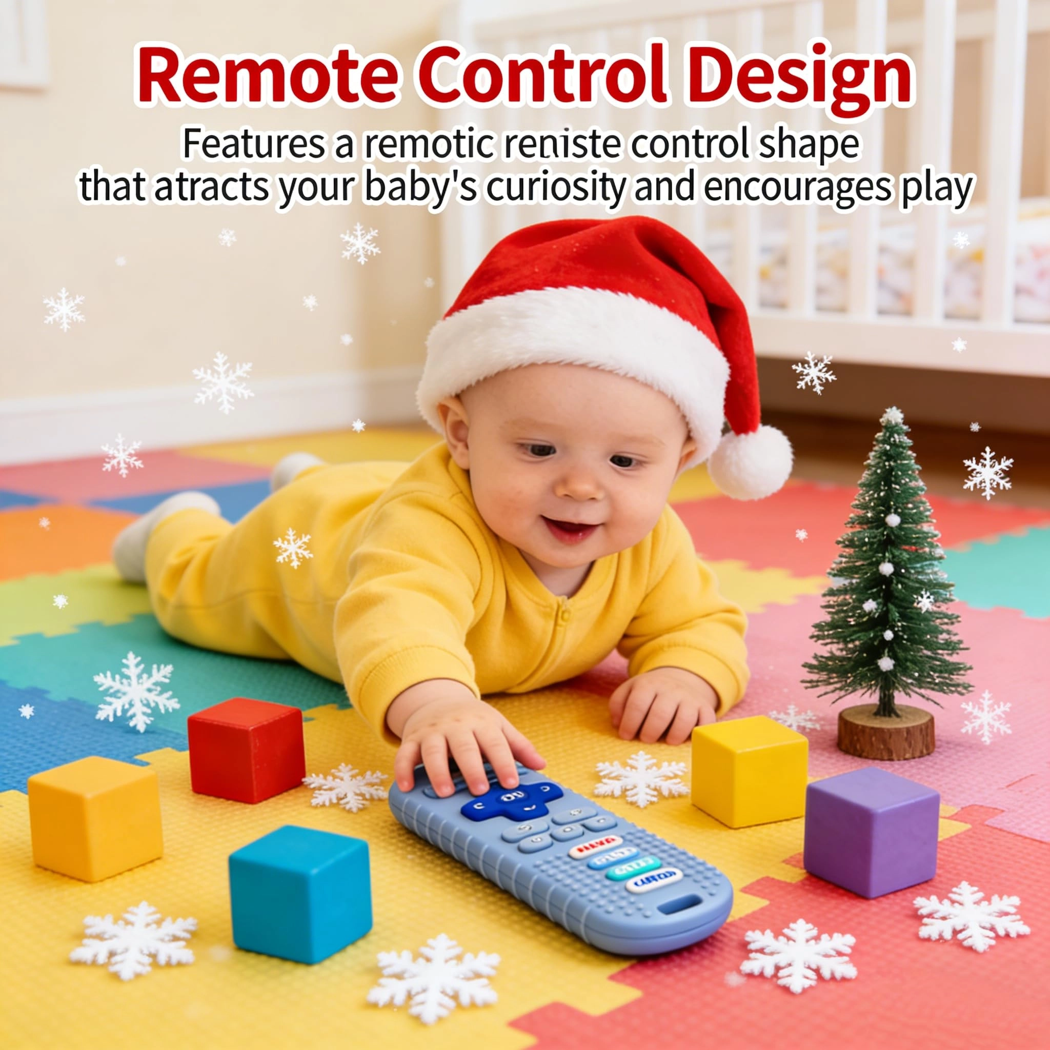 3 Pack Remote Control Shape Teethers - Silicone