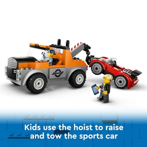 LEGO City Tow Truck and Sports Car Repair Vehicle Toy (60435) - Vehicle