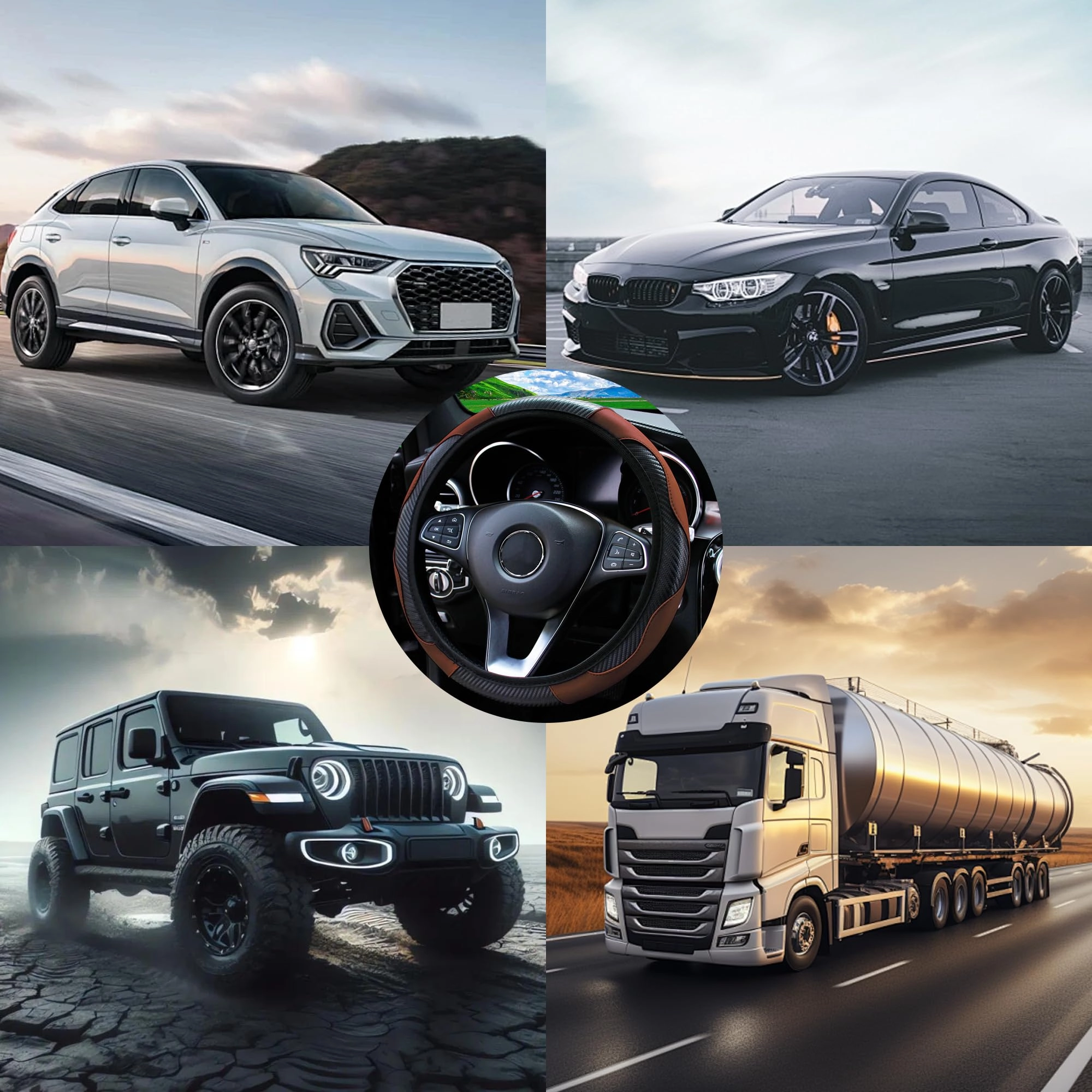 Car Steering Wheel Cover