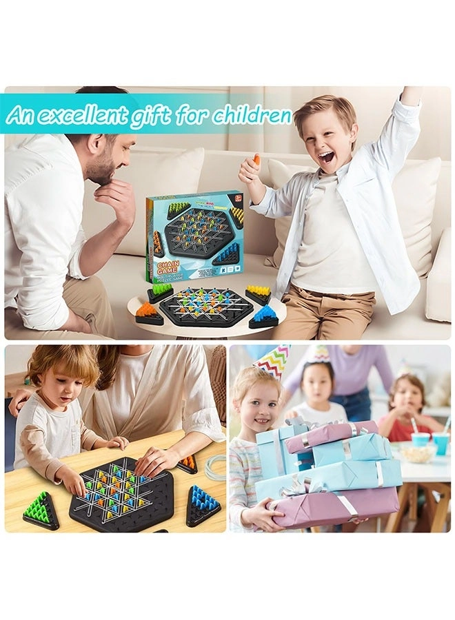 Triggle - interactive peg game triangular chessboard