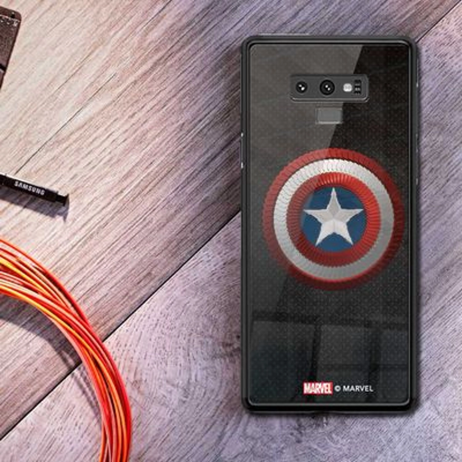 Vibranium Shield Back Case for Galaxy Note 9