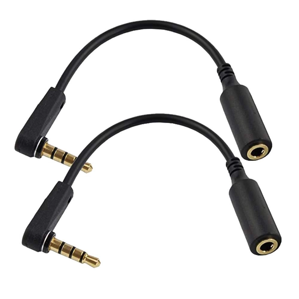 Seadream 3.5mm M to F Audio Cable - 4-Pole Right Angle Pack