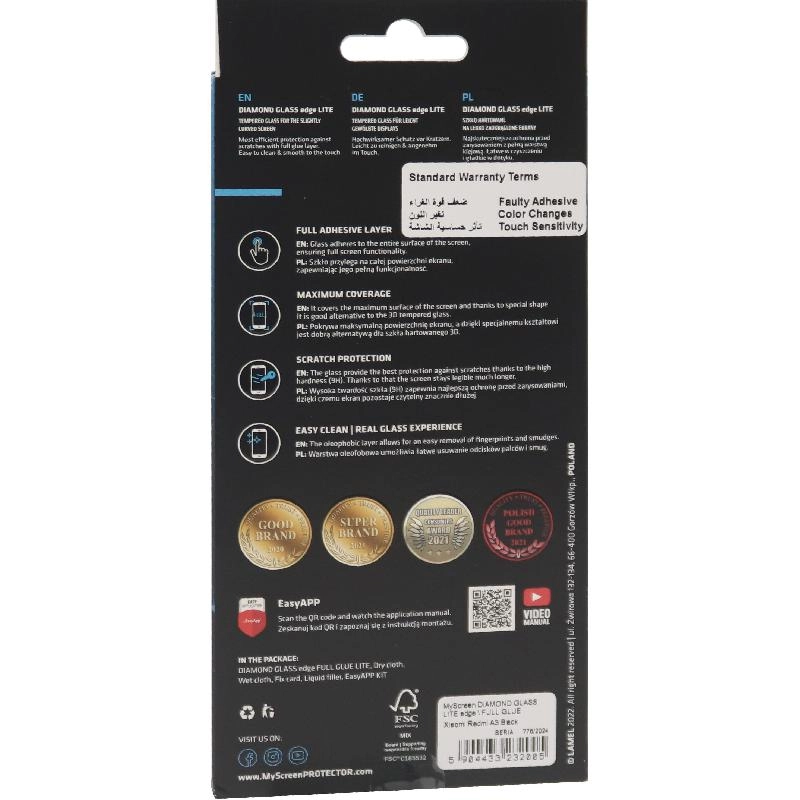 Diamond Glass Screen Protector for Xiaomi Redmi Note 13 4G