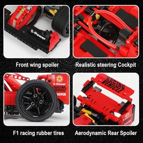 1:14 MOC Sports Vehicle Model Kit - 1200pcs