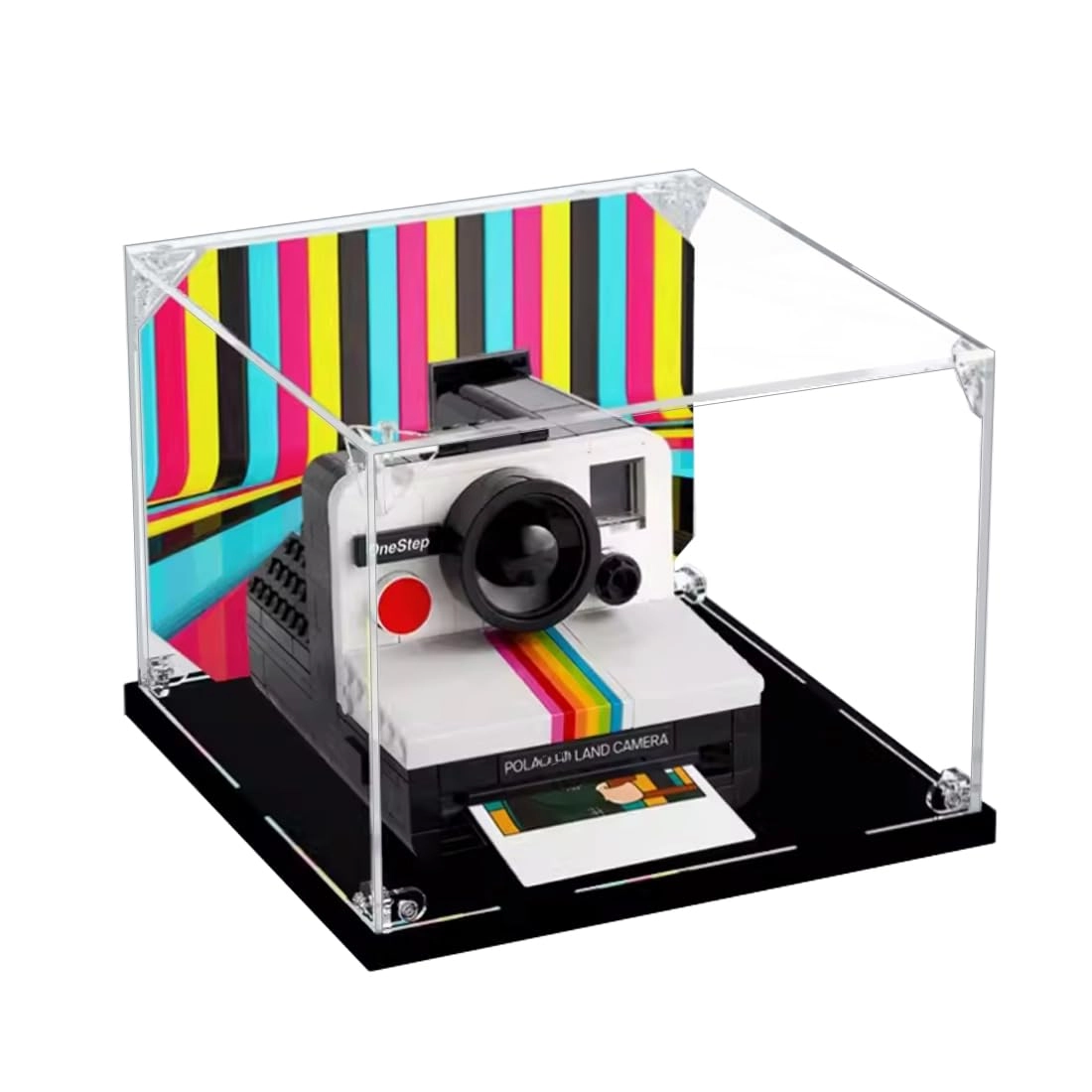 21345 Display Case - Acrylic Dustproof Black Base