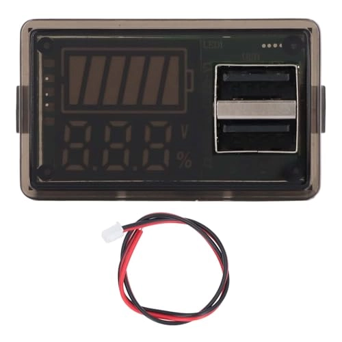 Battery Meter - 8-30V USB Type C Blue Backlight