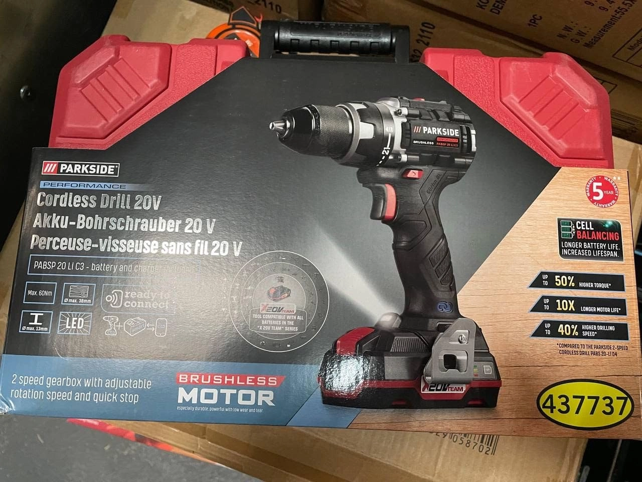 PARKSIDE PERFORMANCE® PABSP 20 Li C3 - 20V Brushless Cordless Drill Driver