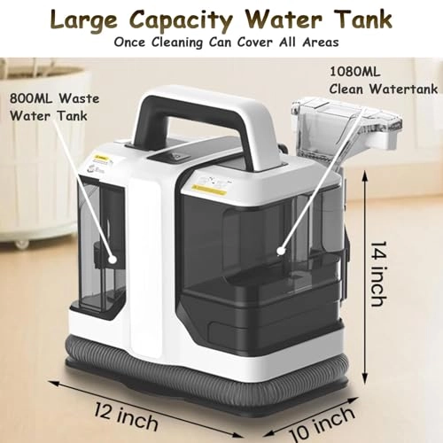 6-in-1 Portable Carpet Washer - Hot and Cold Water Extraction
