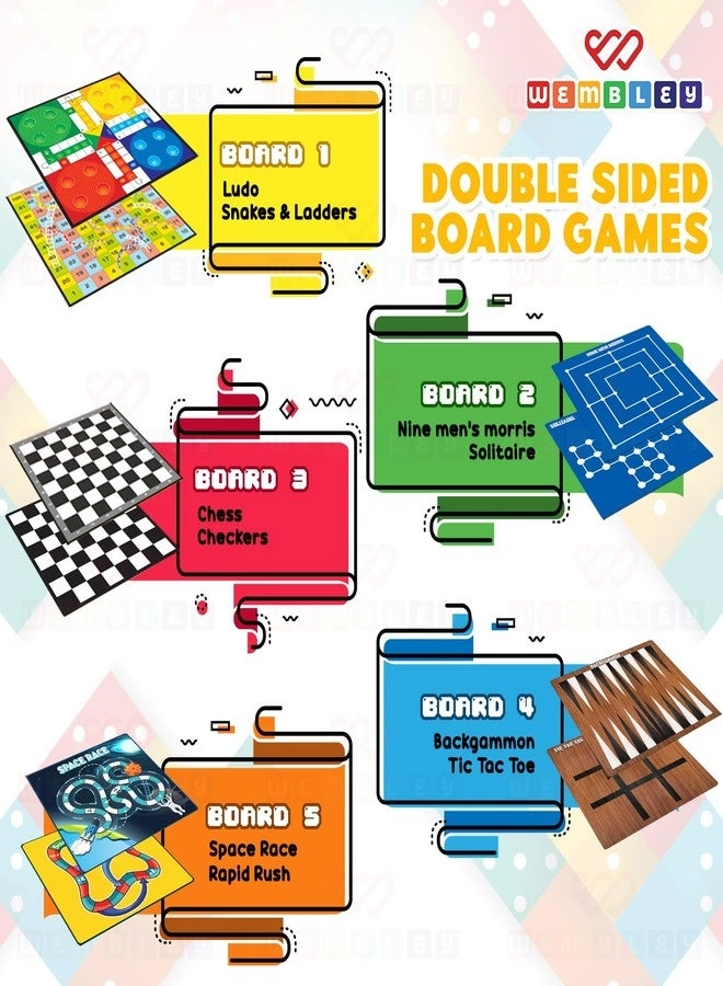 Chess + Ludo + Checkers + Nine Men's Morris