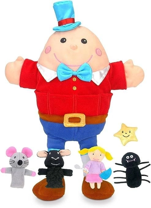Fiesta Crafts Nursery Rhymes Hand and Finger Puppet Set - Multi Colour 33 cm tall
