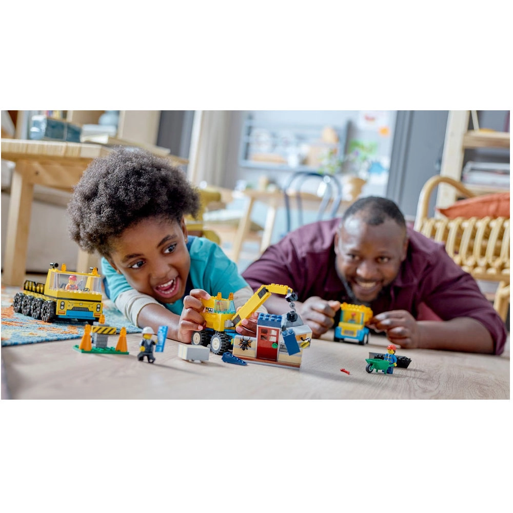 LEGO City Construction Trucks And Wrecking Ball Crane (60391)