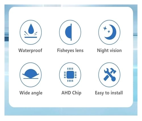 Intelligent Dynamic Trajectory Car Rear View Camera - Night Vision Wire 4K AHD 1080P