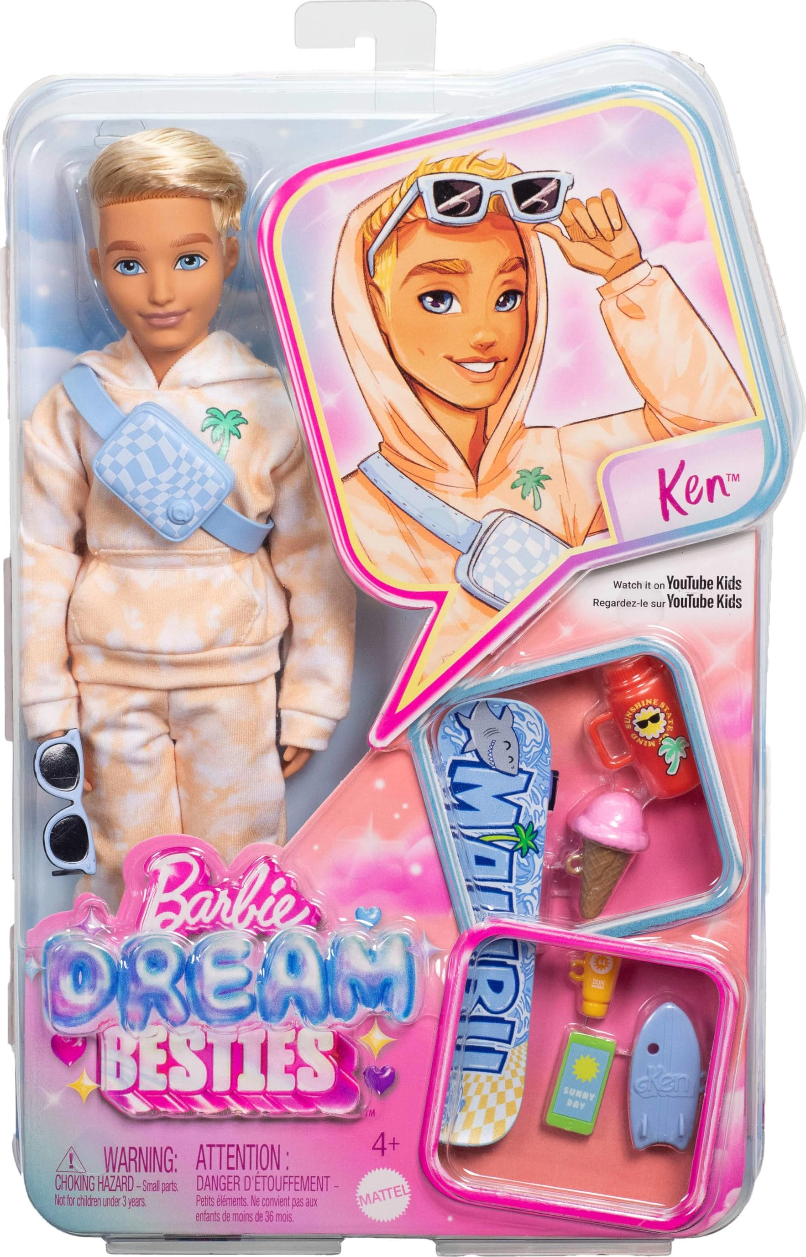 Ken Dream Besties Doll - Posable Accessories