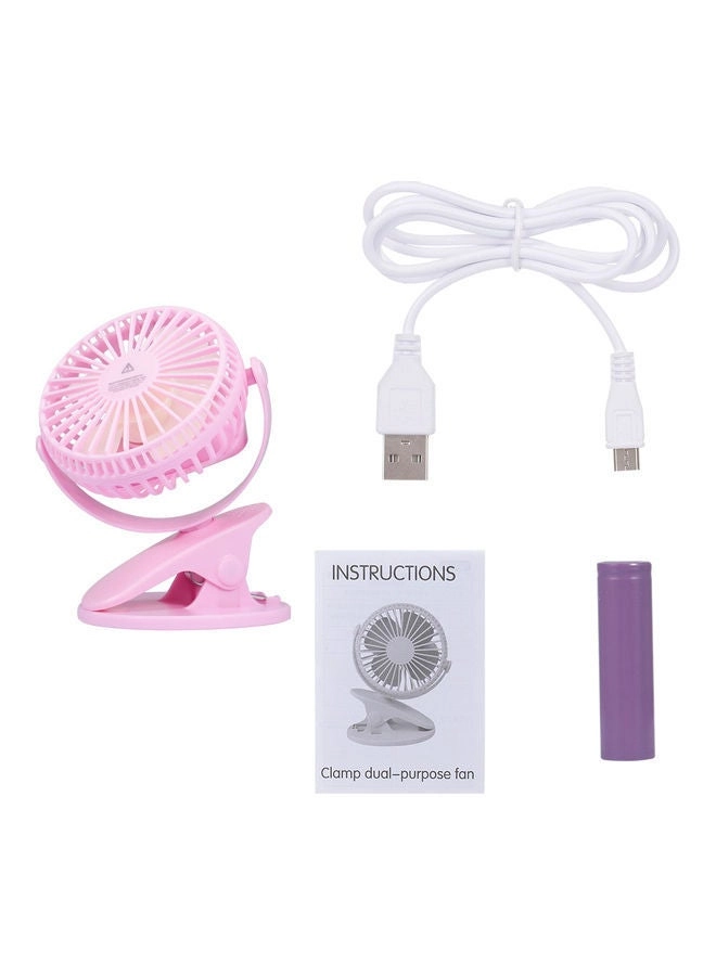 Cat Small Fan - Rechargeable Portable Pink