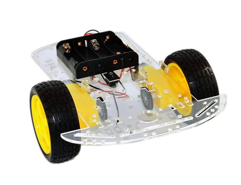 RC 2WD Car Chassis Kit - Two DC motor with speed encoder Arduino ESP32 ESP8266 Raspberry Pi