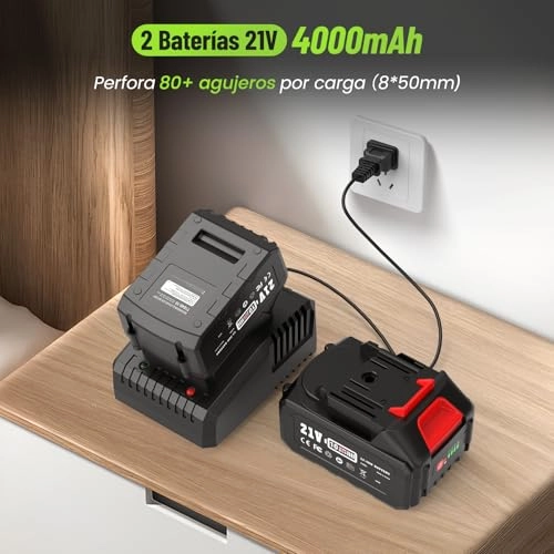 Battery Hammer Drill - 2 x 4.0 Ah 18 V