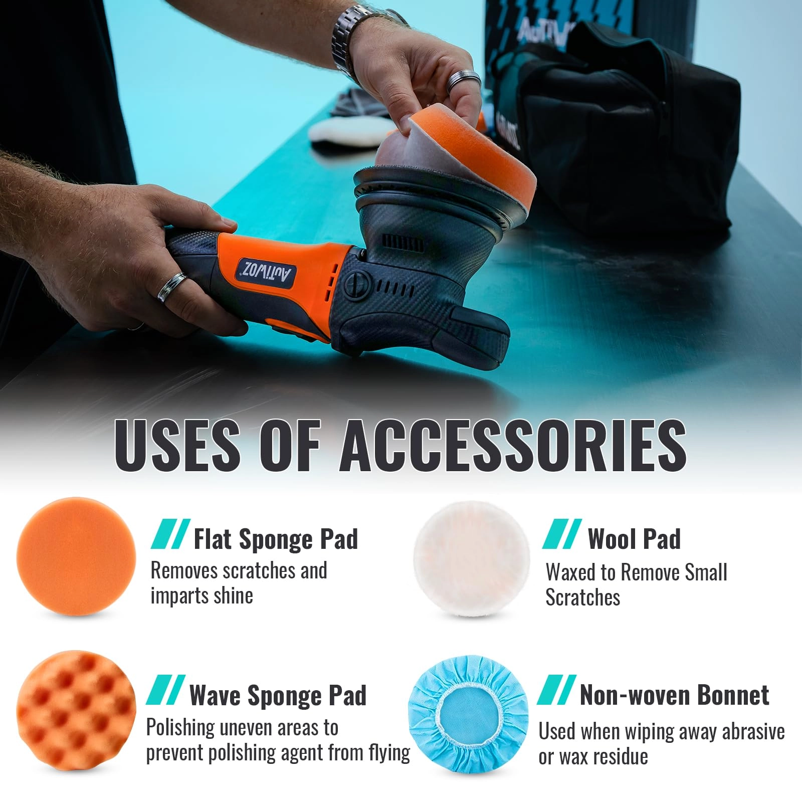 Car Buffer Polisher - 630 Watts 5 Inch