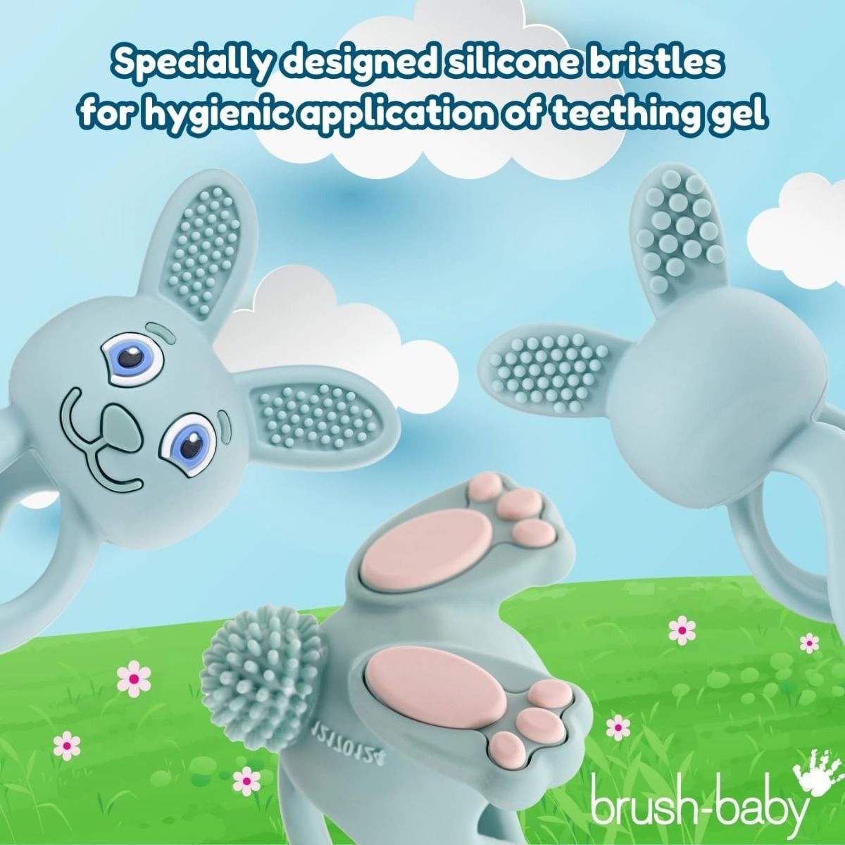 Bobbie Bunny Teether - food-grade silicone