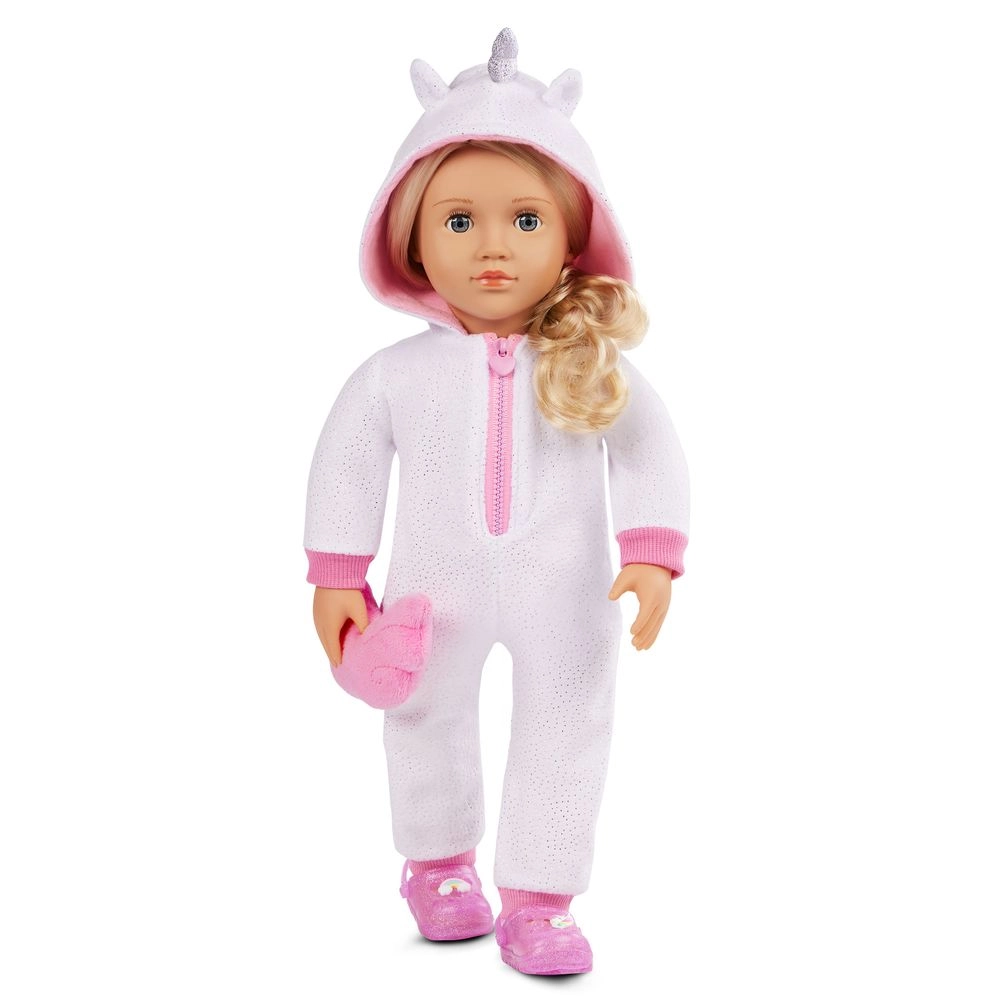 Lilian Fashion Doll - 18-inch Unicorn Pyjama Playset Ages 3+