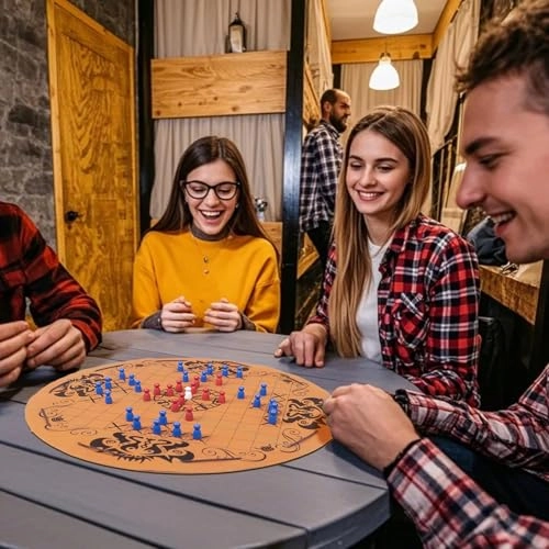 Hnefatafl - Viking Chess Set Leather Play Mat