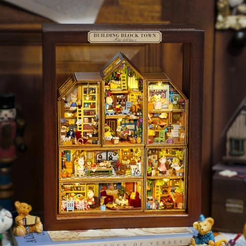 Miniature House Kit - Wood with Furniture