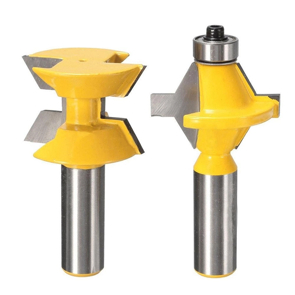 Tongue and Groove Router Bit - 1/2" 2Pcs