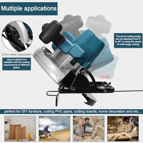 Brushless Electric Circular Saw Cordless 185mm