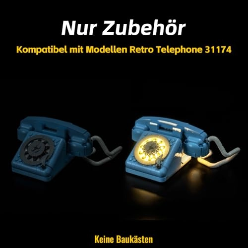 31174 Retro Telephone - LED Light Set Compatible with Lego