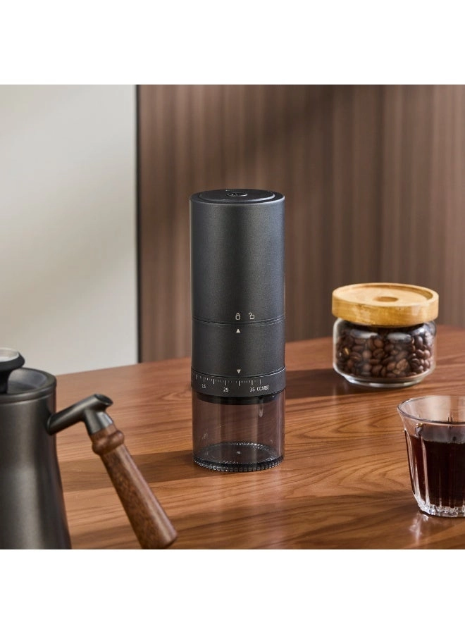 MHD High-grade Stainless Steel Coffee Grinder - USB-Rechargeable Black