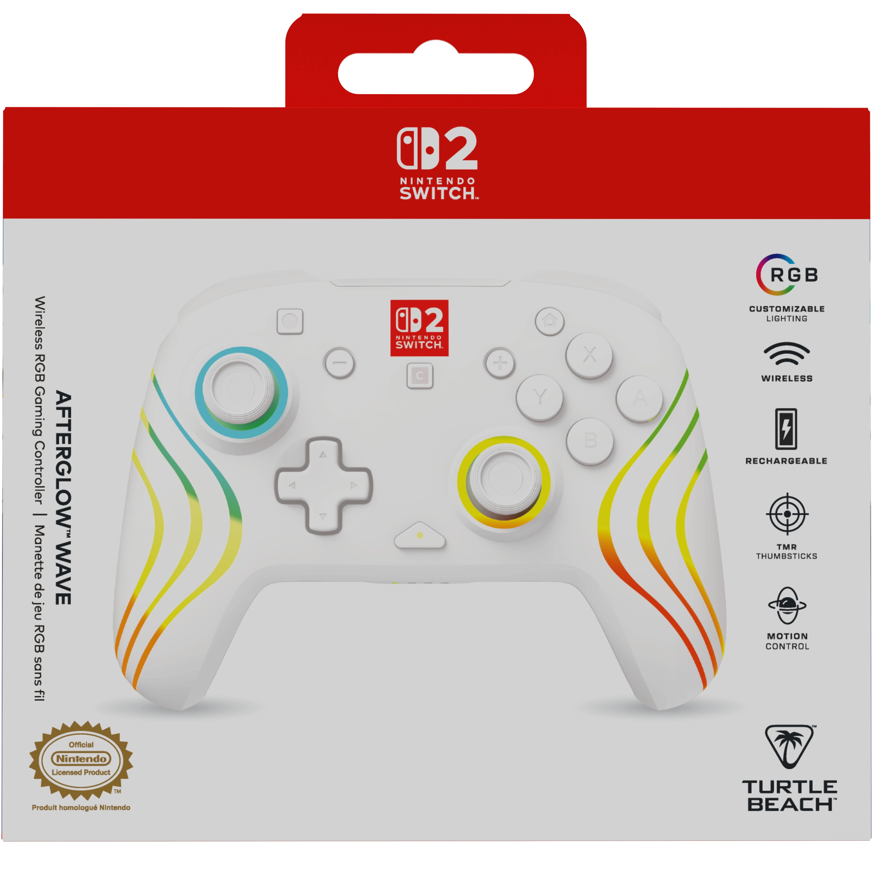 Afterglow RGB Switch 2 Wireless Controller - Clear Switch 2