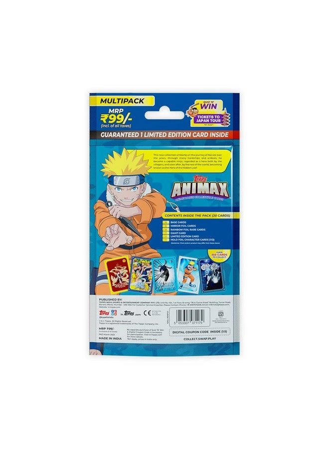 Animax Naruto Collectible Card Game - English 6pcs