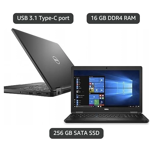(Refurbished) Latitude 15 5580 - 15.6'' Core i7-7820HQ 16GB DDR4 256GB SSD