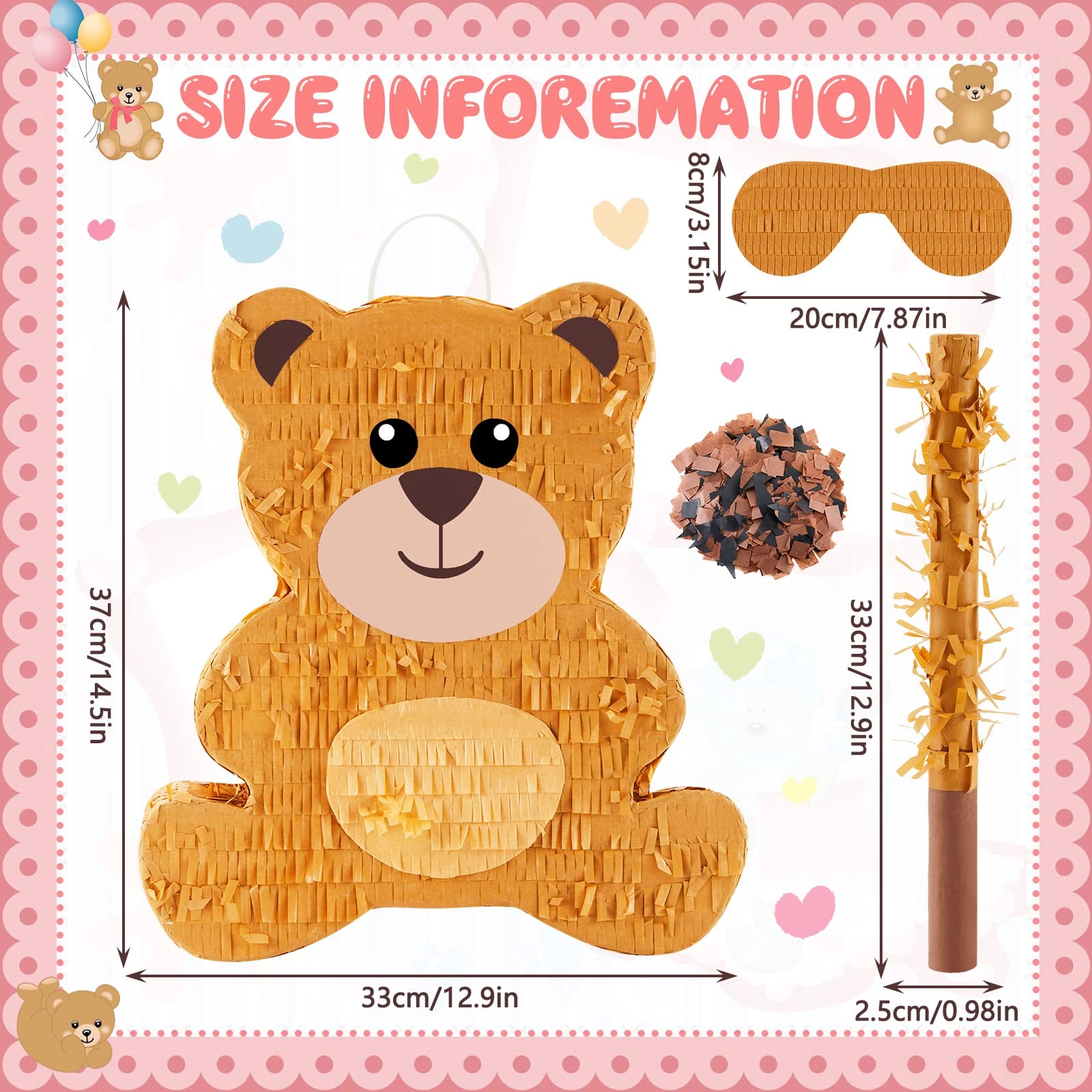 Bear Piñata - 1.0 Count Birthday