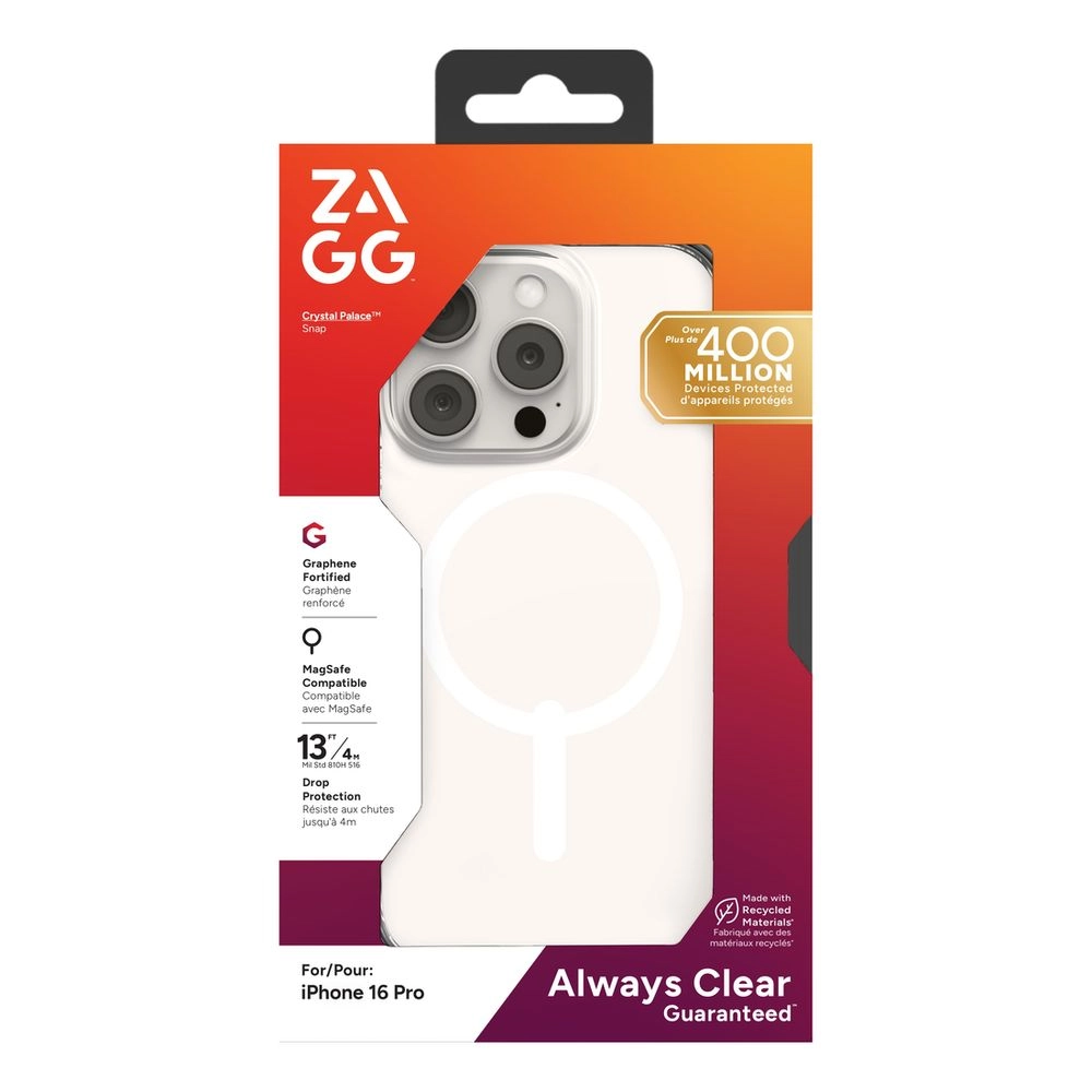 ZAGG Crystal Palace Snap Case with MagSafe for iPhone 16 Pro