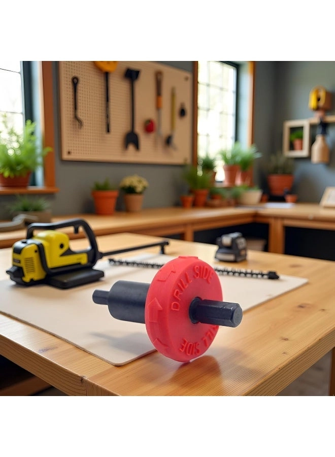 Jump Start Electric Engine Drill Bit Adapter - Red and Black