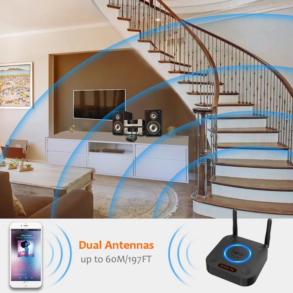 B06Pro - Bluetooth 5.1 3.5 mm RCA coaxial optical