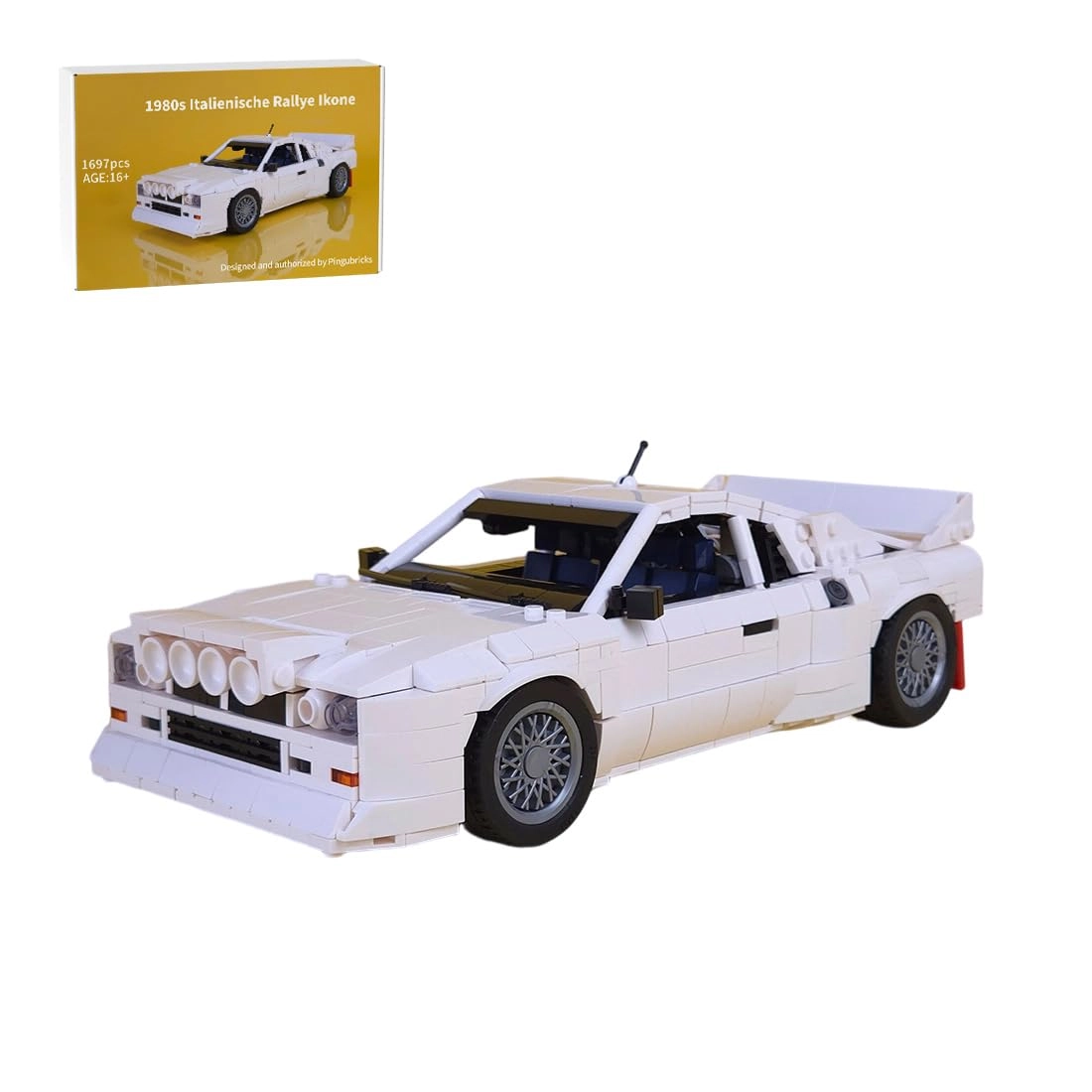 AUVENOXK Racing Car Clamp Building Block Kit - Car 1697 pcs