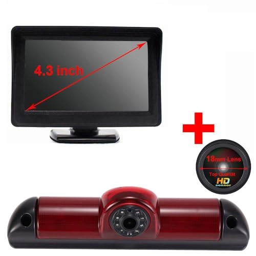 Third Brake Light Reversing Camera + TFT LCD Monitor - 4.3 inch