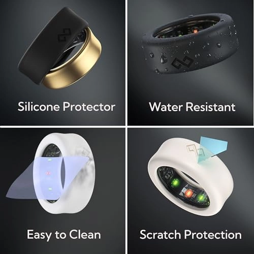 Smart Ring Protector - M for 6/7/8/9 Silicone Black