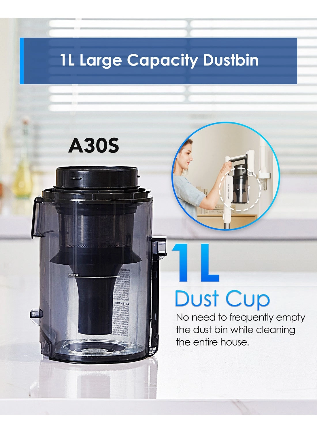 A30S - Stick Vacuum Cleaner 60 minutes