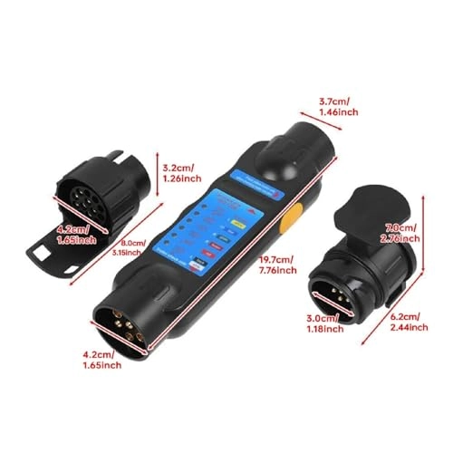 7/13 Pin Trailer Plug Tester - Portable 12V