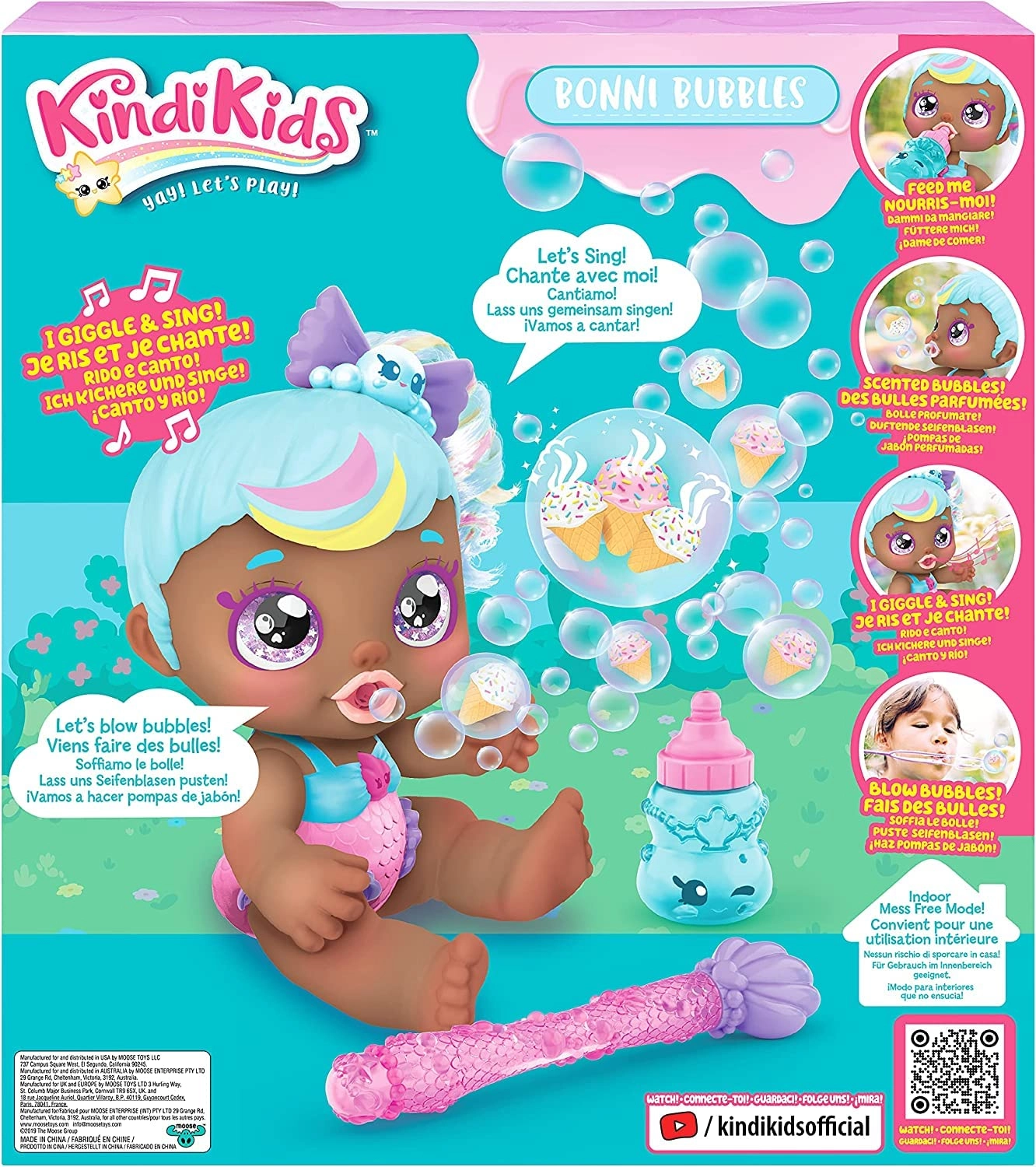 Bonni Bubbles Doll - Electronic 6.5" Bubble 'N' Sing Bundle