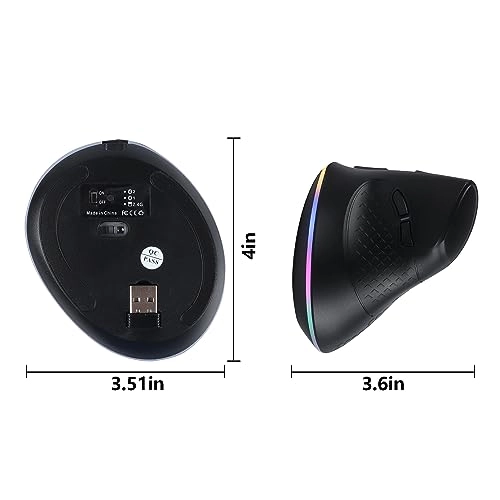 Vertical Mouse - Bluetooth USB